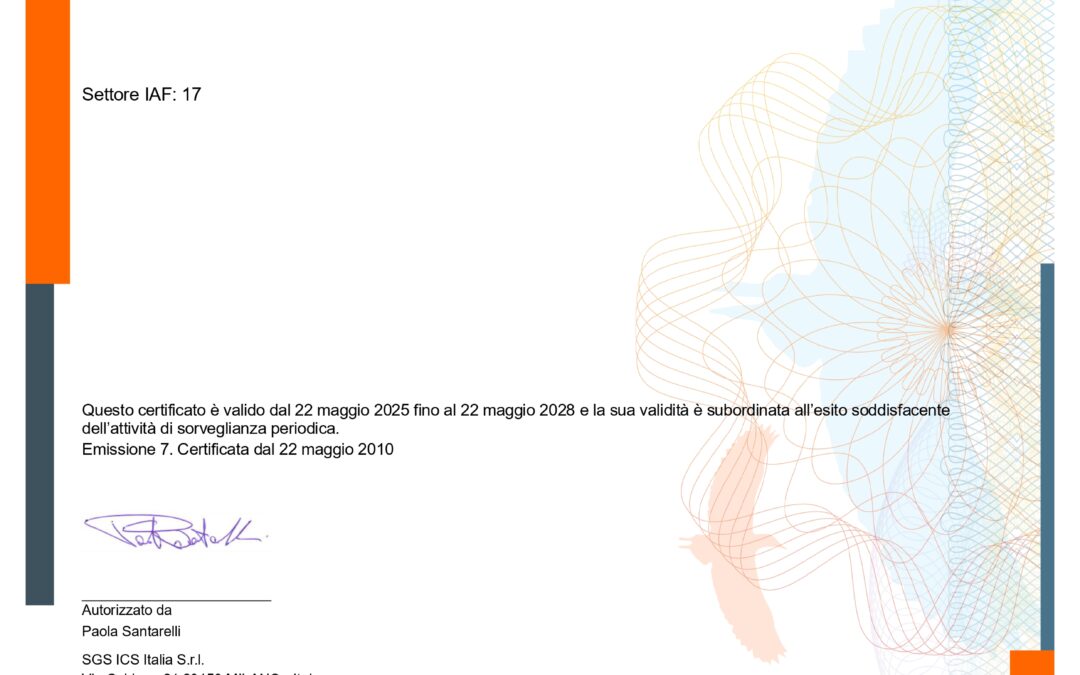 Sistema qualità UNI EN ISO 9001:2015